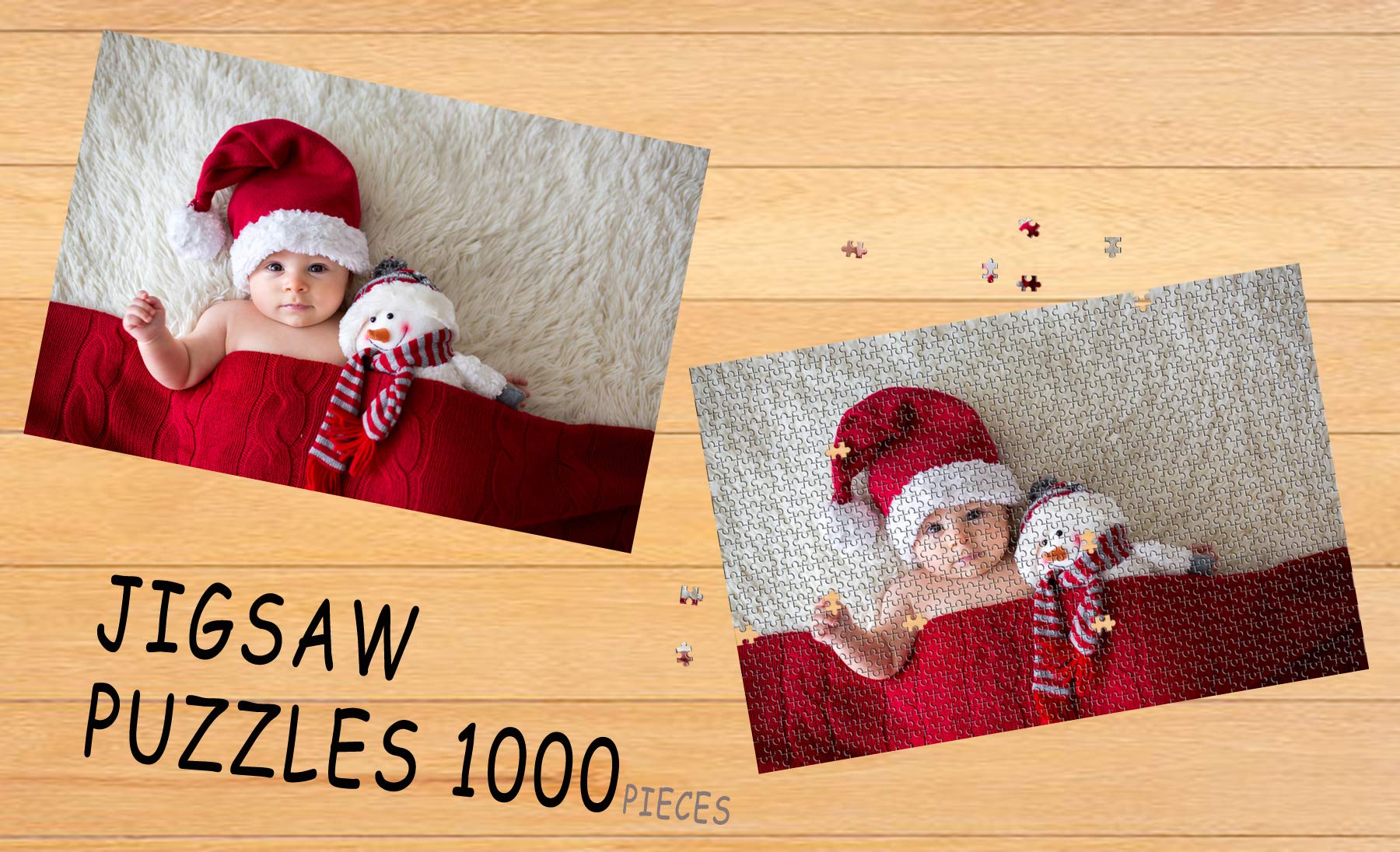 Custom Personalized Photo Puzzle - 1000 Pieces - Create Your Own Puzzle from Pictures - Perfect Gift for Family, Friends, Weddings & Special Occasions - Fun Activity for Parties, Home Decor & Memory Keepsakes