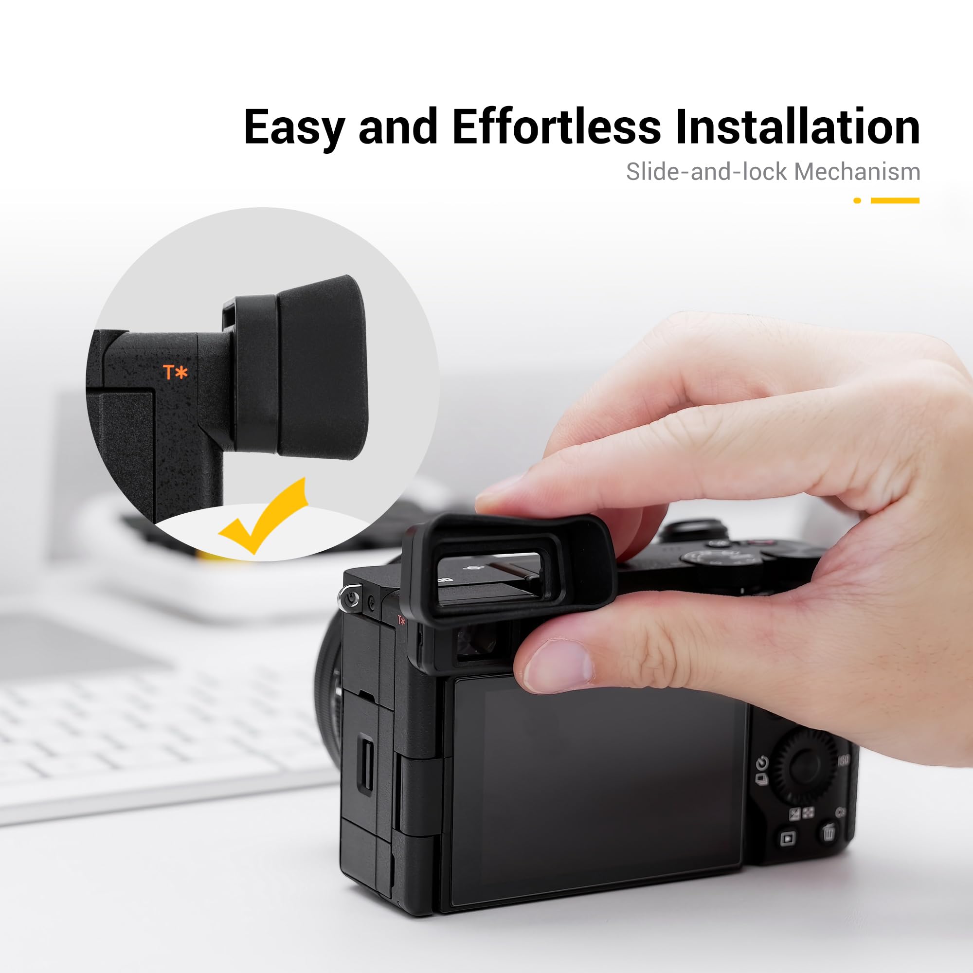 FDA-EP20 Replacement Eyecup for Sony A6700 Camera (ILCE-6700) - Extended Comfort Eyepiece Viewfinder Accessory - Perfect for Outdoor Photography & Travel Shooting