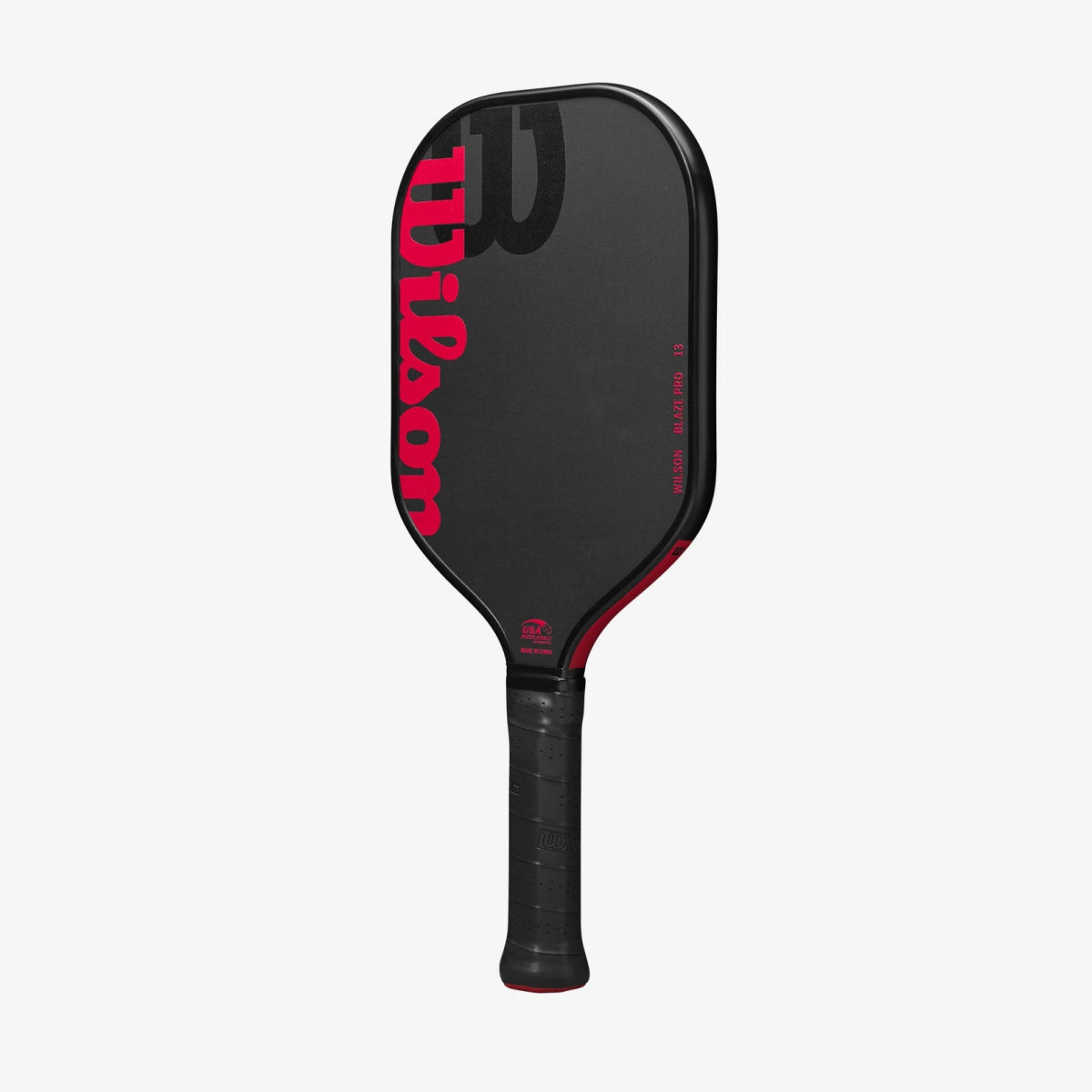 Wilson Blaze PRO 13 Pickleball Paddle - Premium Carbon Fiber Face with Cushion Grip | Black/Red Color | Perfect for Competitive Play & Outdoor Recreation