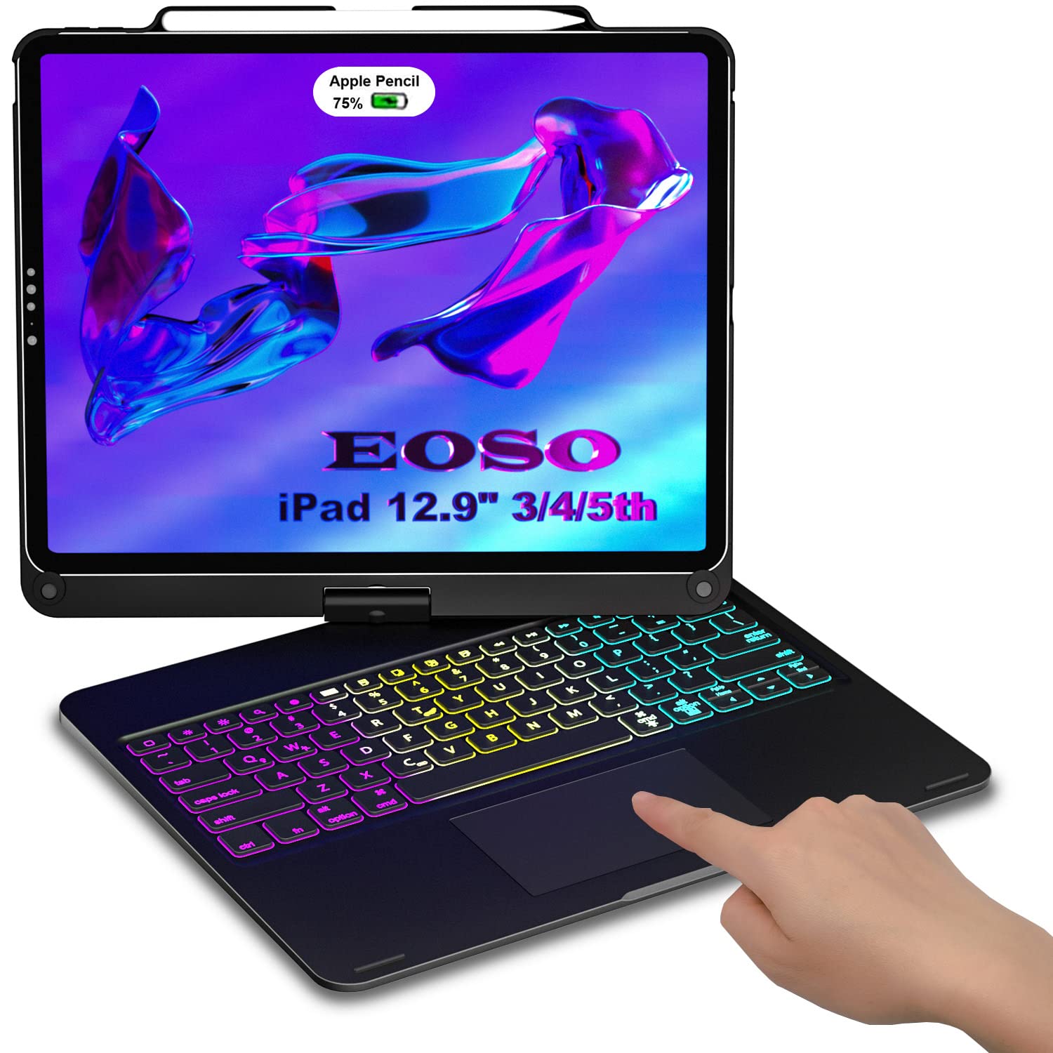 EOSO Wireless Bluetooth Keyboard Case for iPad Pro 12.9