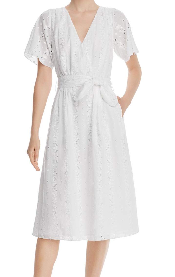 Joie Women's Azariah Dress - Elegant White Summer Dress for Casual Wear, Office & Special Occasions | Lightweight & Breathable Fabric