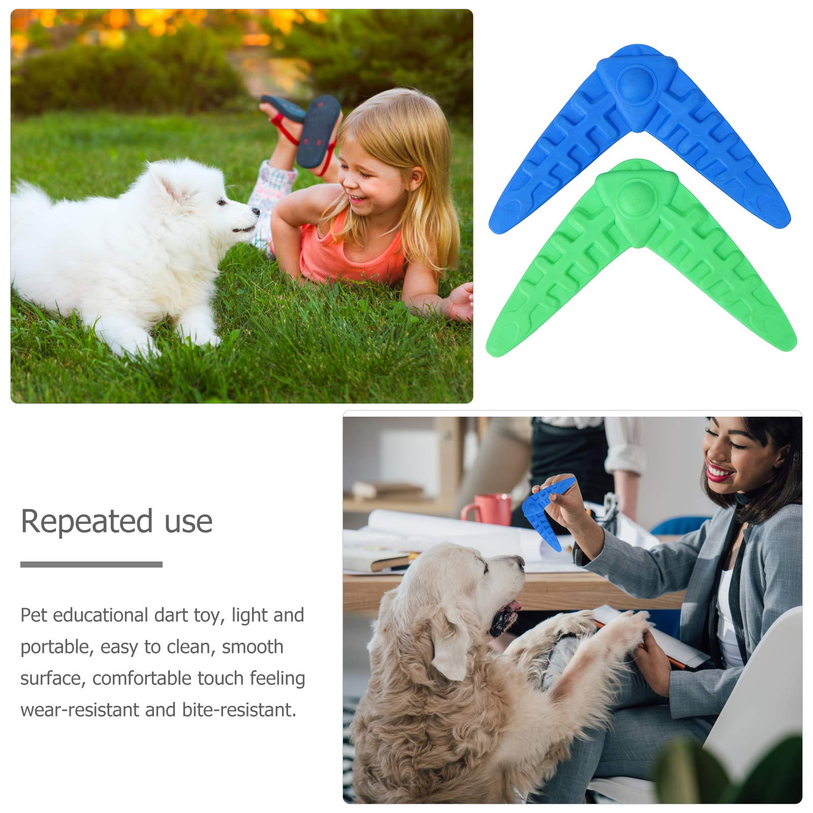 2pcs TPR Pet Dog Darts - Fun Outdoor Play for Dogs
