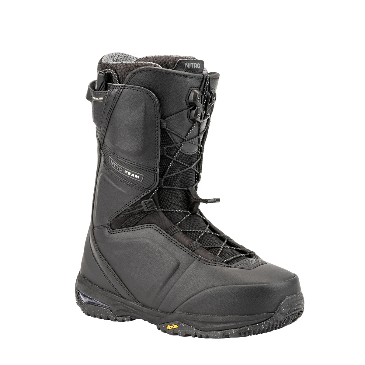 Nitro 2025 Team TLS Snowboard Boots for Men & Women - Black | High-Performance Snowboarding Boots for All-Mountain & Freestyle Riding
