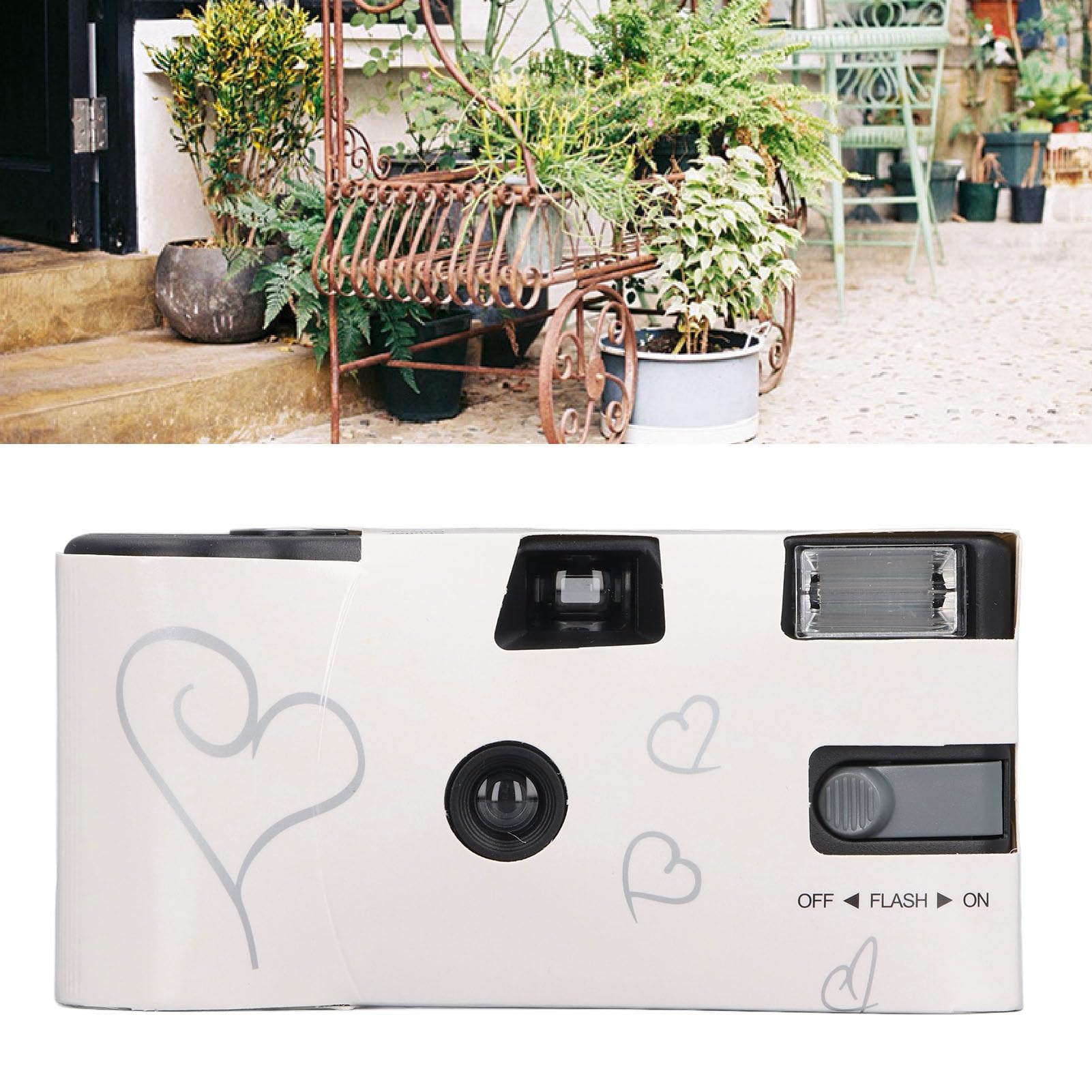 Retro 35mm Film Camera with Built-in Flash - 27 Exposures for Weddings, Anniversaries, Concerts & Travel - Disposable Vintage Camera for Parties, Camping & Special Events - Pack of 27