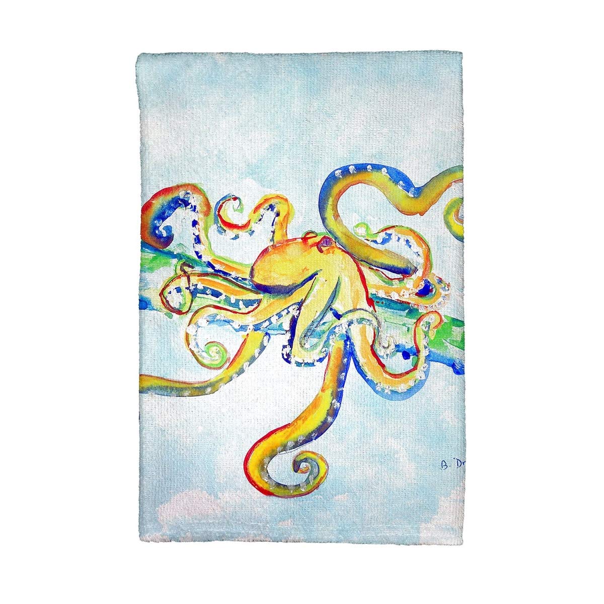 Betsy Drake KT637 Crazy Octopus Kitchen Towel - Absorbent & Fun Dish Towels for Cooking, Baking & Cleaning - Perfect Kitchen Decor & Housewarming Gift