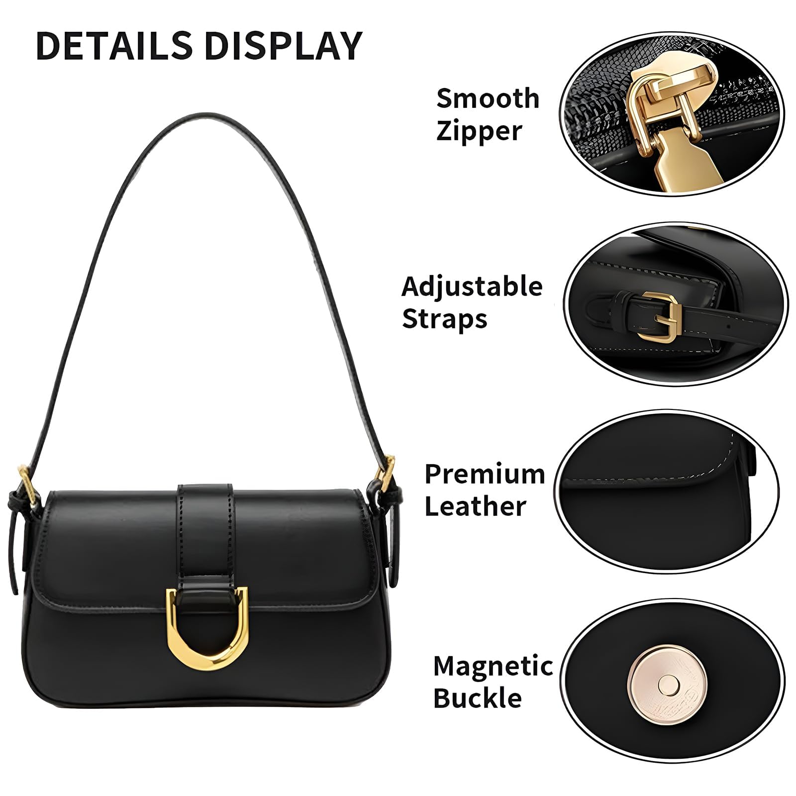 Trendy Y2K Small Shoulder Bag for Women - Vintage Crossbody Purse & Retro Satchel Handbag - Perfect for Daily Use, Travel, and Casual Outfits