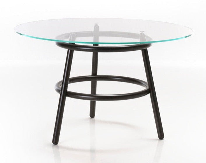 GTV Vico Magistretti 03 02 Bentwood Dining Table - Modern Wooden Round Table for Kitchen, Dining Room & Small Space Decor