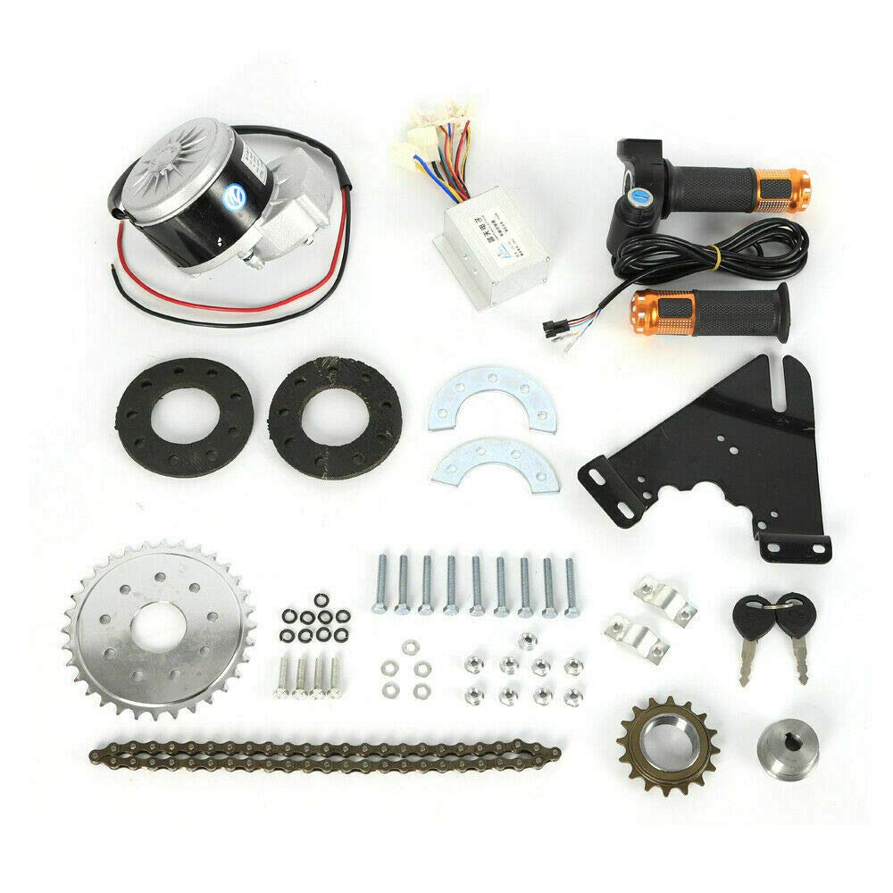 YIYIBYUS 350W 24V/36V Electric Bike Conversion Kit with Twist/Thumb Throttle - Brushless Motor for Mountain Bikes & Commuting | Perfect for Eco-Friendly Urban Travel & Off-Road Adventures