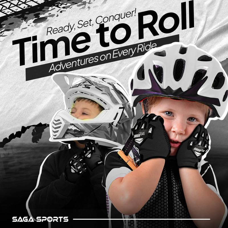 Premium Motocross Gloves - Dirt Bike & BMX Gloves with Ultimate Protection for Future Champions | Breathable & Durable Motorcycle Gloves for Off-Road Racing, Trail Riding & Extreme Sports