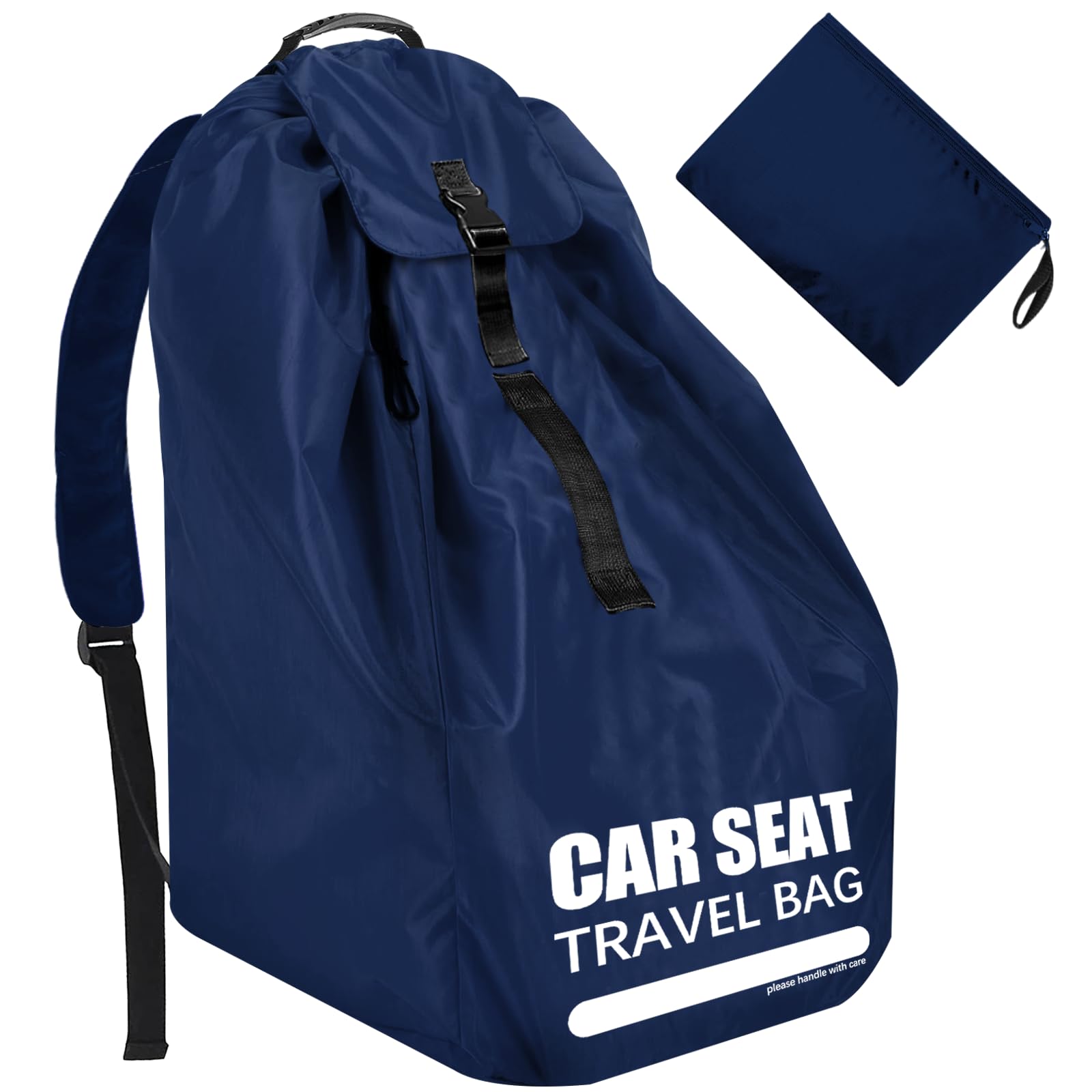 Car Seat Travel Bag for Airplane - Large Padded Car Seat Cover with Storage Straps | Baby Travel Essentials for Flying | Perfect for Air Travel, Gate Check & Airport Transport