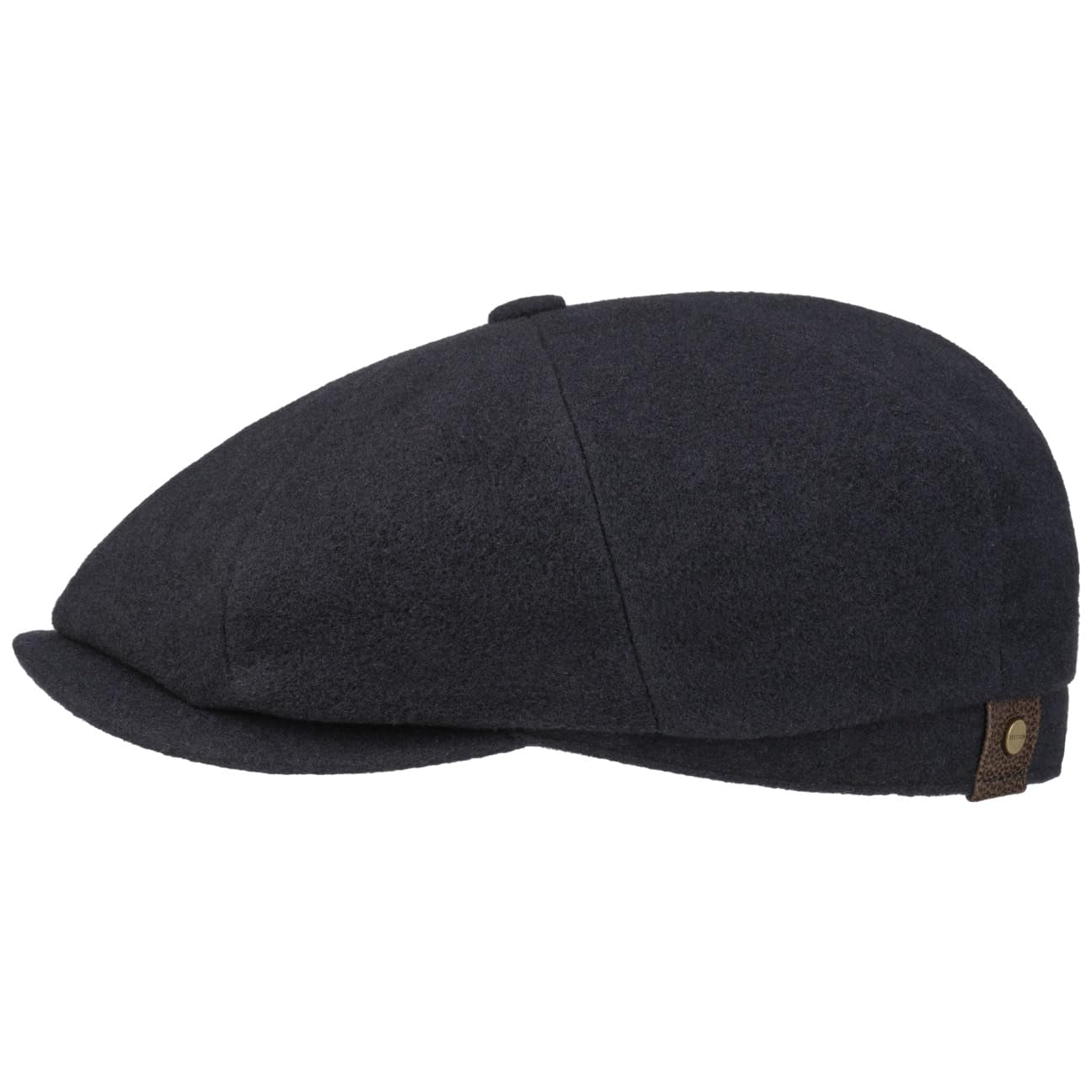 Stetson Hatteras Noir Fedora Hat for Women & Men - Classic Wool Felt Dress Hat for Outdoor, Travel, and Fashion Occasions