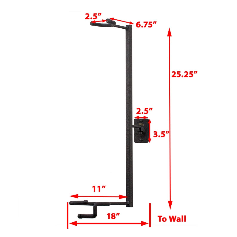 Multi-Angle Vertical Long Gun Mount HD81 - Adjustable Firearm Display for Wall & Cabinet Storage - Perfect for Gun Enthusiasts & Home Security