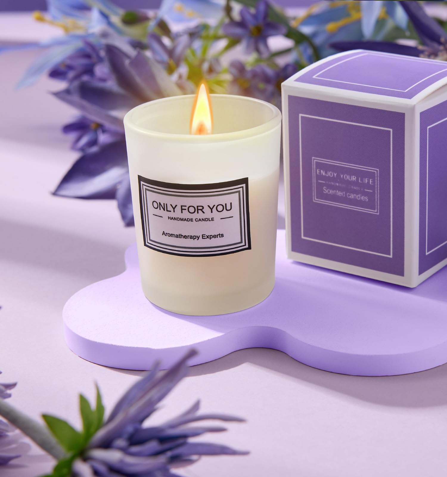 Relaxing Lavender Spa Gift Basket for Women - Self Care, Birthday, Valentine's, Mother's Day, Christmas Gifts for Mom, Wife, Girlfriend, Best Friend - Perfect for Home Spa Nights, Get Well Soon, and Stress Relief