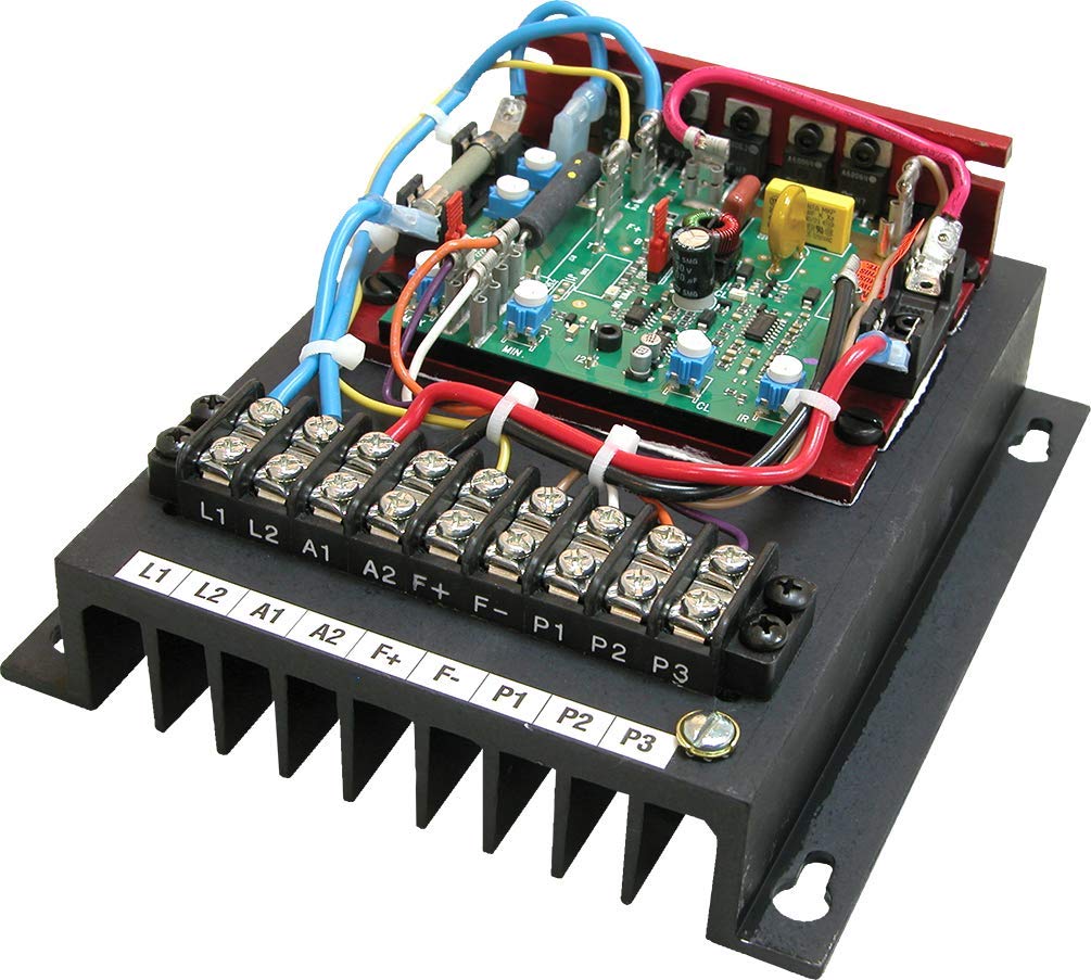 KB Electronics KBCC-225 DC Drive - 3 HP, 16A @ 230VAC (Part No. 9938) with PHR & Armature Fuse - Industrial Motor Speed Control for CNC Machines, Conveyors & Automation Systems