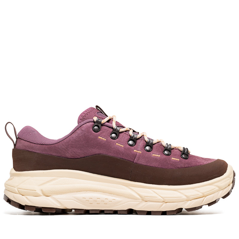 Hoka Tor Summit Hiking Shoes - Dried Fig/Cold Brew Color - Lightweight & Durable for Trail Running, Backpacking & Outdoor Adventures