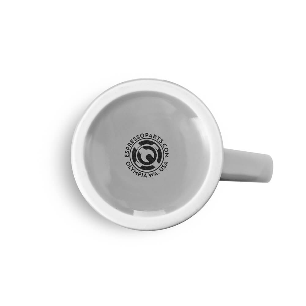 Premium Porcelain Espresso Mug - 10oz (305ml) Gray Diner Coffee Cup for Home, Office & Cafes - Ideal for Espresso, Latte & Hot Beverages