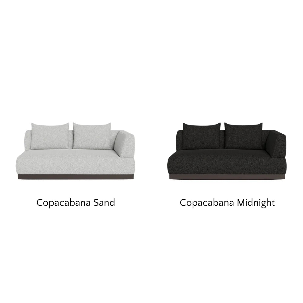 Amalfi 2-Seat Right Arm Outdoor Sectional Sofa - Patio Furniture for Backyard, Poolside & Garden Relaxation