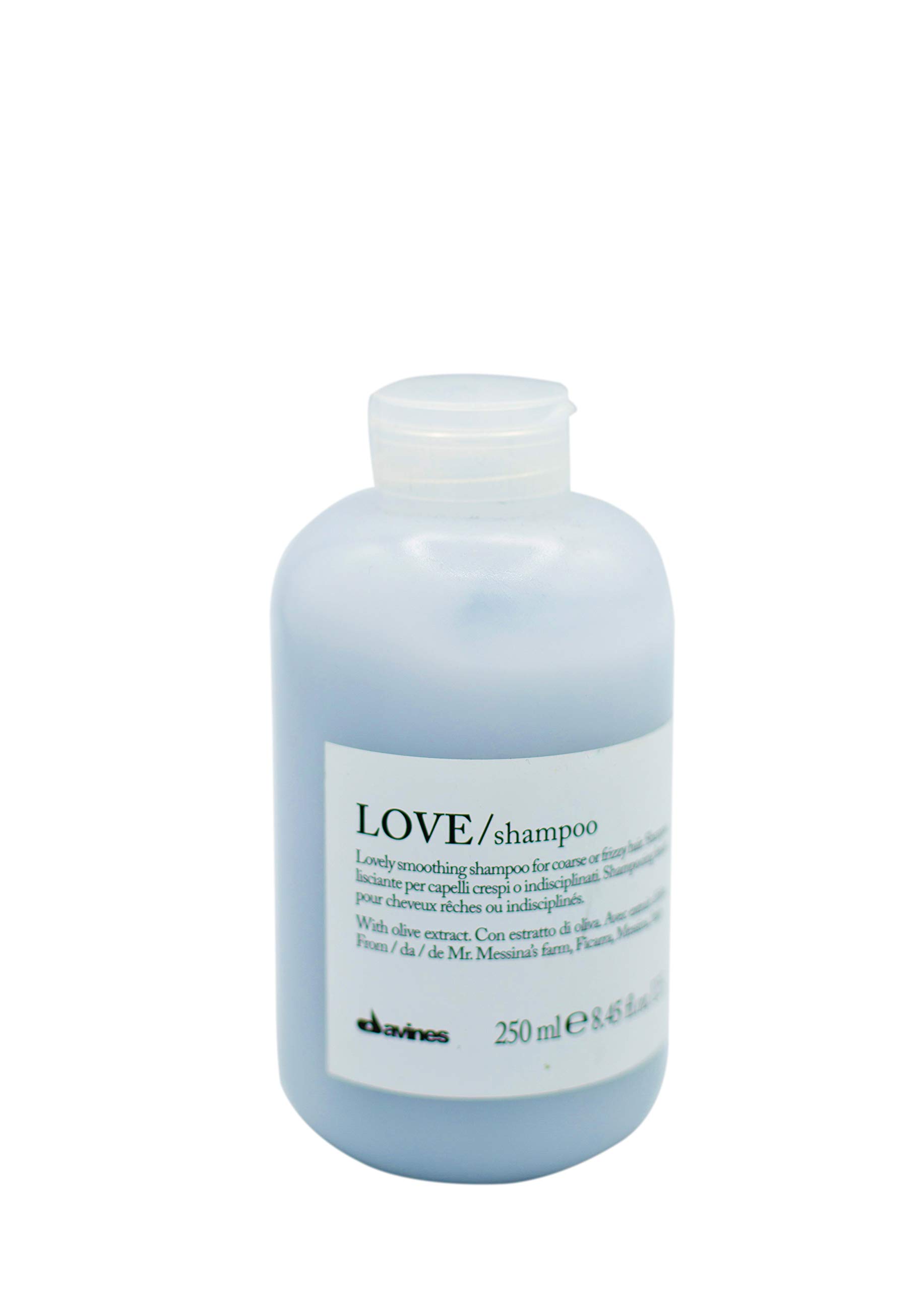 Davines LOVE Smoothing Shampoo for Frizzy Hair - 8.5oz (250ml) Hydrating & Nourishing Shampoo with Natural Ingredients | Perfect for Dry, Damaged Hair & Daily Hair Care Routine