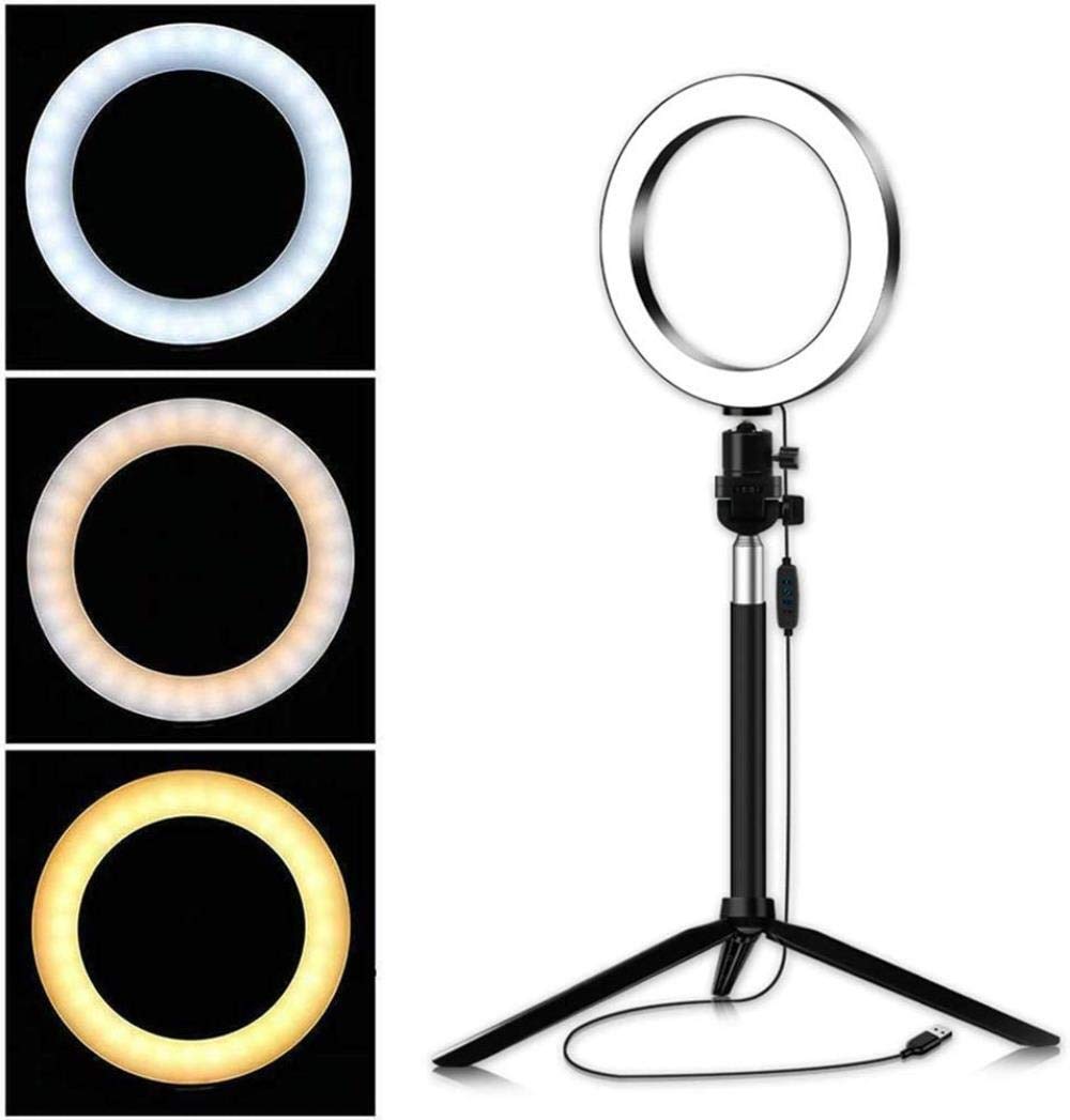 Best LED Ring Light for Live Streaming & Video Calls - 14.5/16/20cm Adjustable Phone Stand with Brightness Control - Perfect for TikTok, YouTube, Instagram & Beauty Makeup Videos