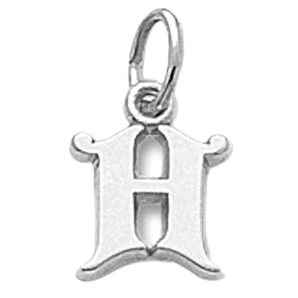 Initial H Charm Pendant - Sterling Silver or Gold Plated Charms for Bracelets & Necklaces - Perfect for Personalized Jewelry, Gifts & Everyday Wear