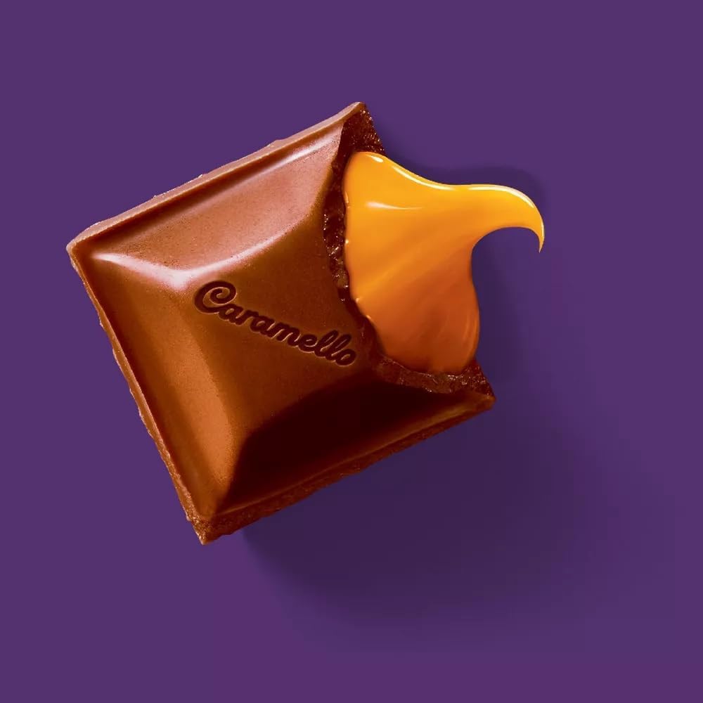 Cadbury Caramello Miniatures Milk Chocolate with Creamy Caramel Squares Candy - 3lb Bulk Bag for Parties, Gifts & Dessert Toppings