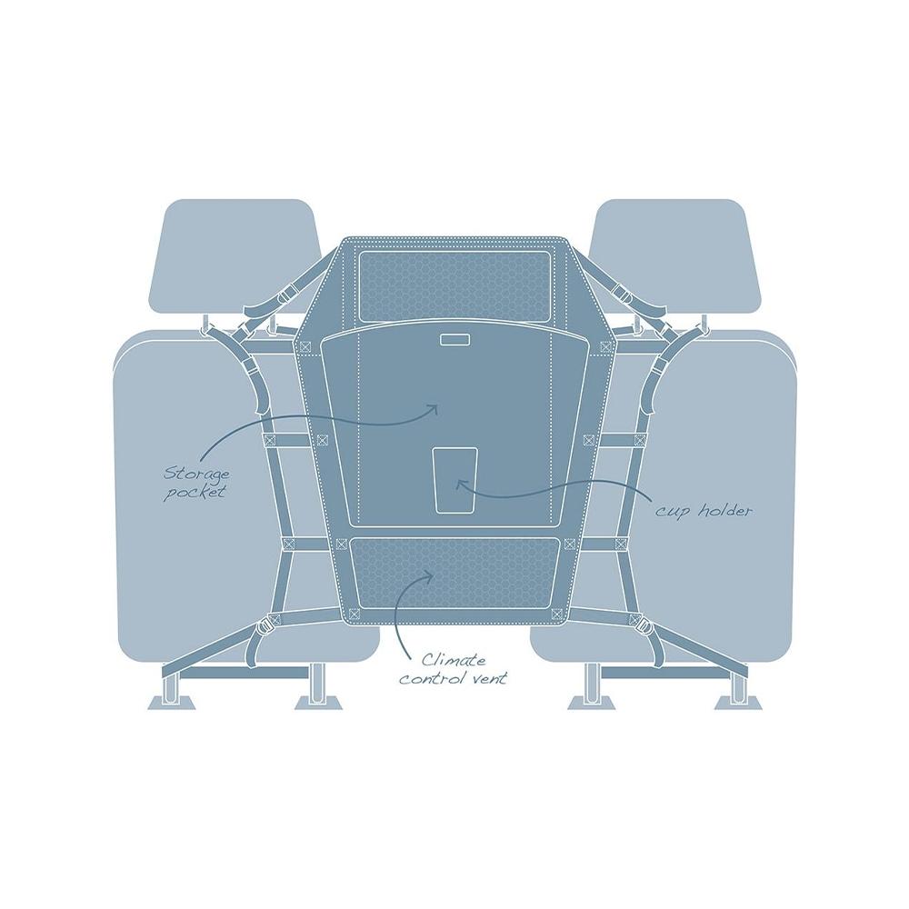 Premium Backseat Barrier for Dogs - Heavy Duty Pet Car Seat Protector, Waterproof & Non-Slip - Perfect for SUVs, Trucks & Family Vehicles