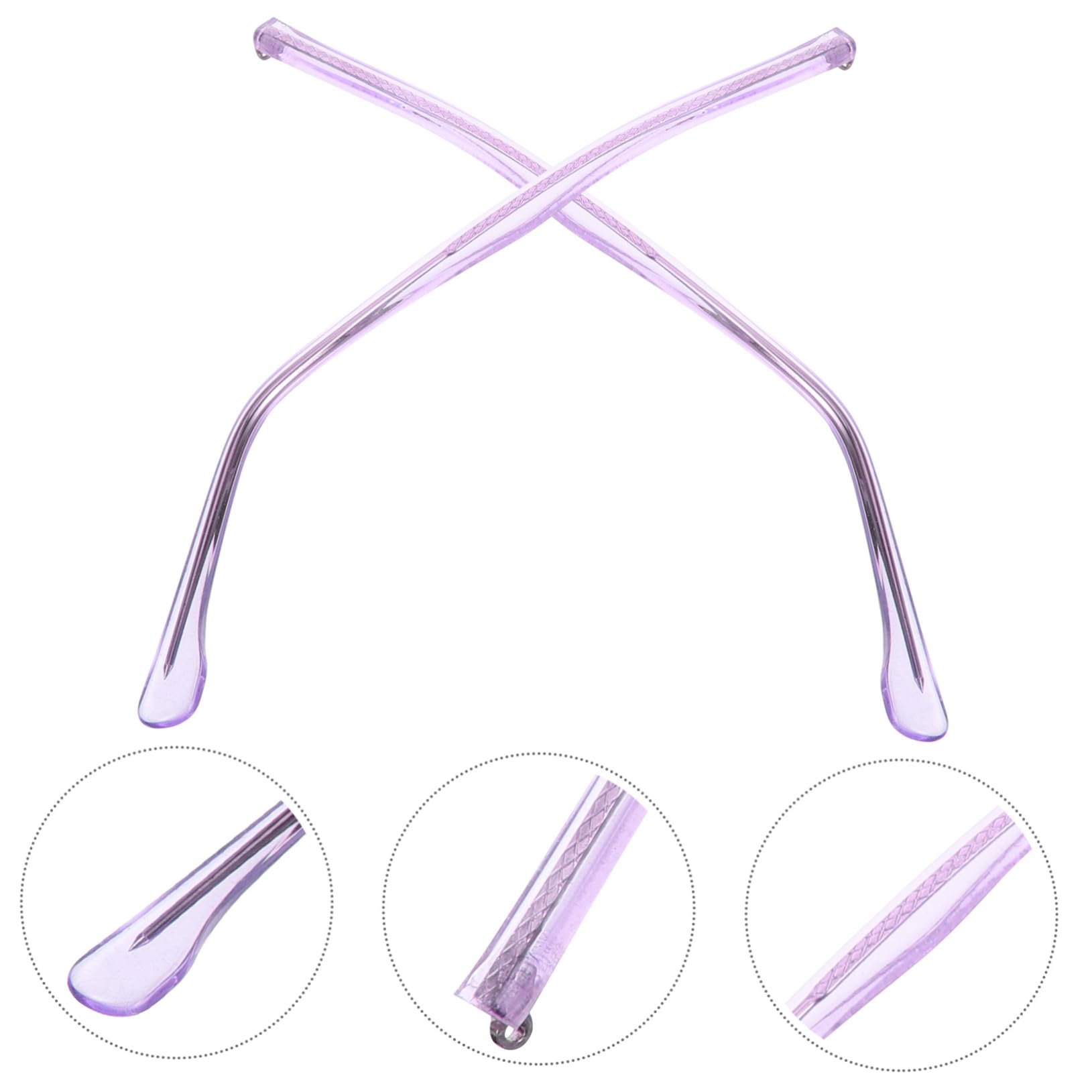 Outanaya Universal Glasses Replacement Arms - Metal Purple Temple Snap Repair Parts for Sunglasses & Eyeglasses | Perfect for DIY Glasses Repair and Frame Replacement at Home or Office