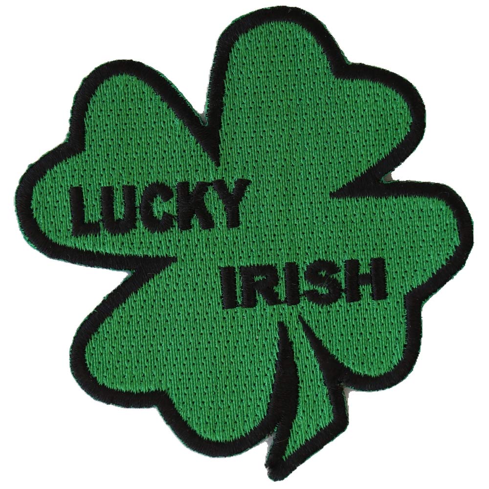 3 Inch Lucky Irish Shamrock Embroidered Iron-On Patch - Perfect for St. Patrick's Day, DIY Crafts, and Clothing Customization