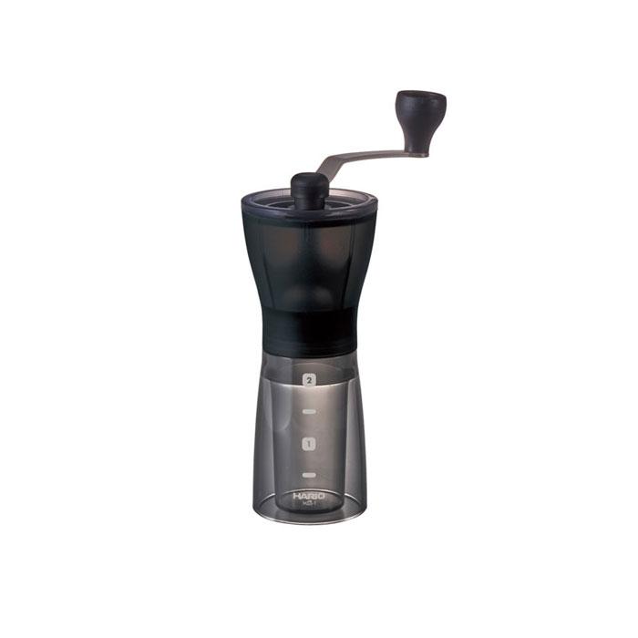 Hario Mini Slim Plus Manual Coffee Grinder - Portable Hand Mill for Espresso, French Press & Pour Over Coffee Brewing at Home or Travel