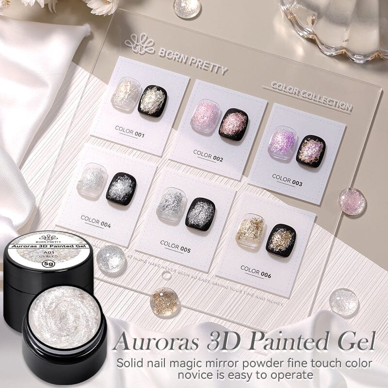 Auroras 3D Painted Gel A03 - 5ml Nail Art Gel Polish for Stunning 3D Nail Designs | Perfect for DIY Manicures & Professional Salon Use