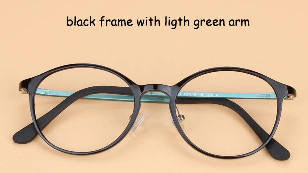 Brightzone Women's Full Rim Round Ultem Carbon Steel Eyeglasses 72055 - Lightweight & Durable Eyewear for Work, Reading & Fashion