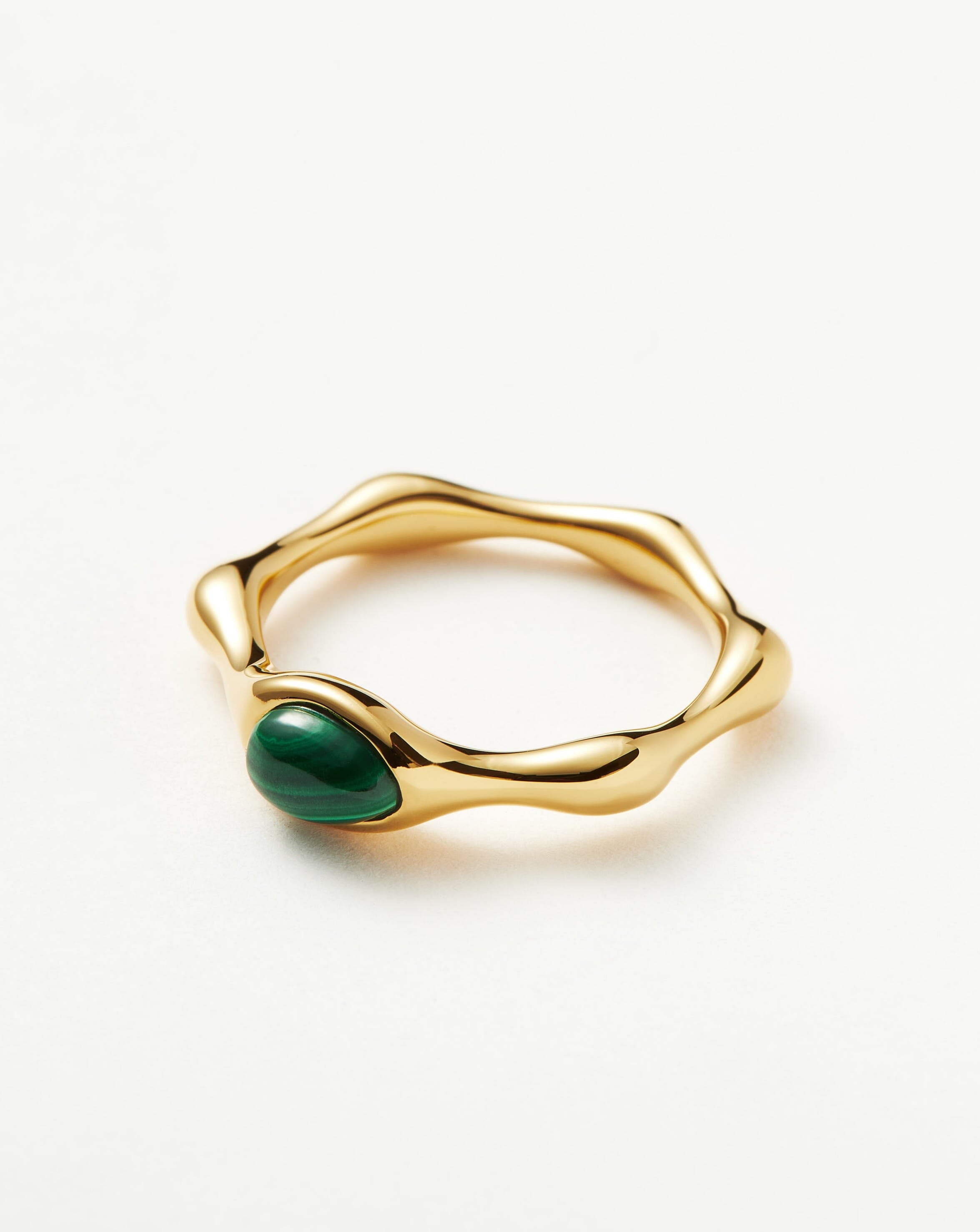 Magma Gemstone Stacking Ring - 18k Recycled Gold Vermeil on Sterling Silver | Dainty Layered Ring for Women | Perfect for Everyday Wear, Stacking & Gift Giving