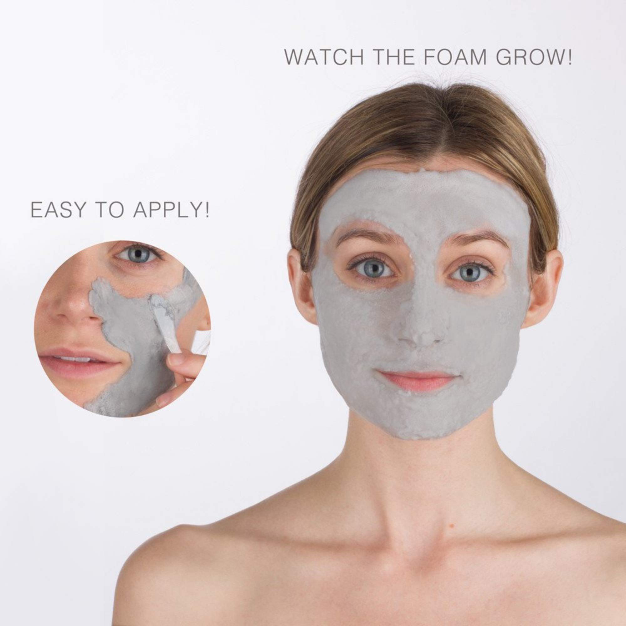 Elizabeth Mott Carbonated Bubble Detox Clay Mask - Korean Deep Pore Cleansing Face Mask for Acne, Blackheads & Oily Skin - Purifying Charcoal Facial Treatment for Breakouts & Smooth Skin - Cruelty-Free Vegan Skincare (3.53 oz) | Perfect for Spa Night, Self-Care Routine & Glowing Skin Prep