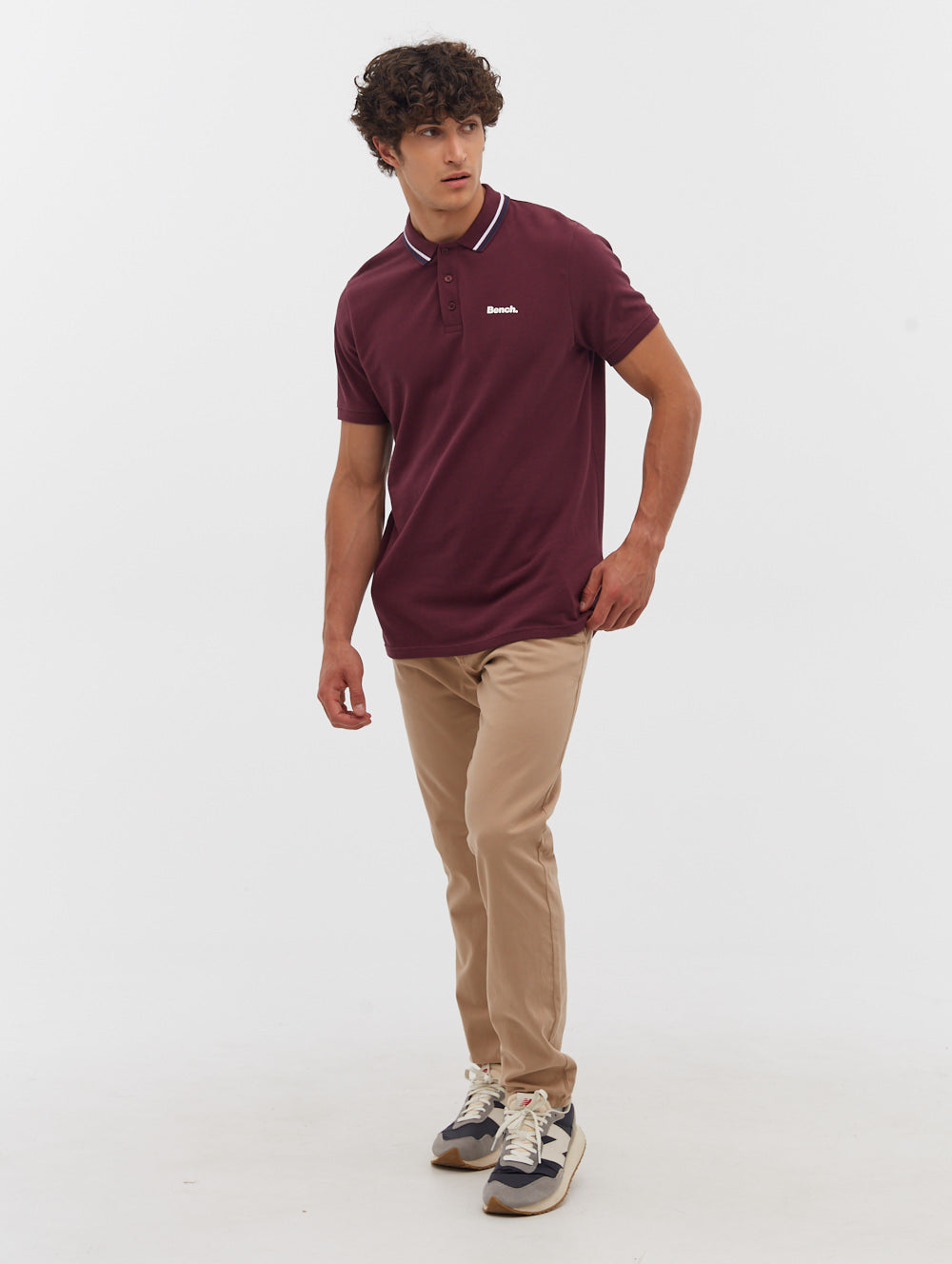 Stylish Gruff Contrast Tipping Polo Shirt for Men - Casual & Office Wear - Perfect for Business Meetings, Golf Outings & Weekend Outfits