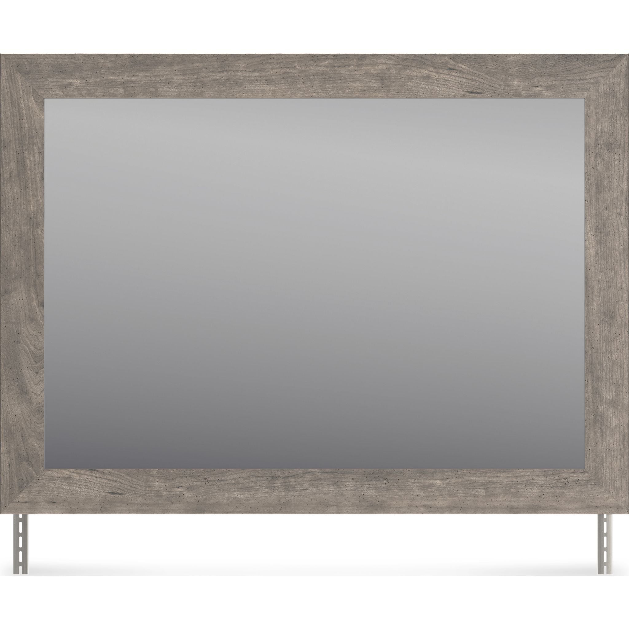 Bayzor Wall Mirror - Modern Gray Framed Mirror for Home Decor, Bathroom, Bedroom & Living Room