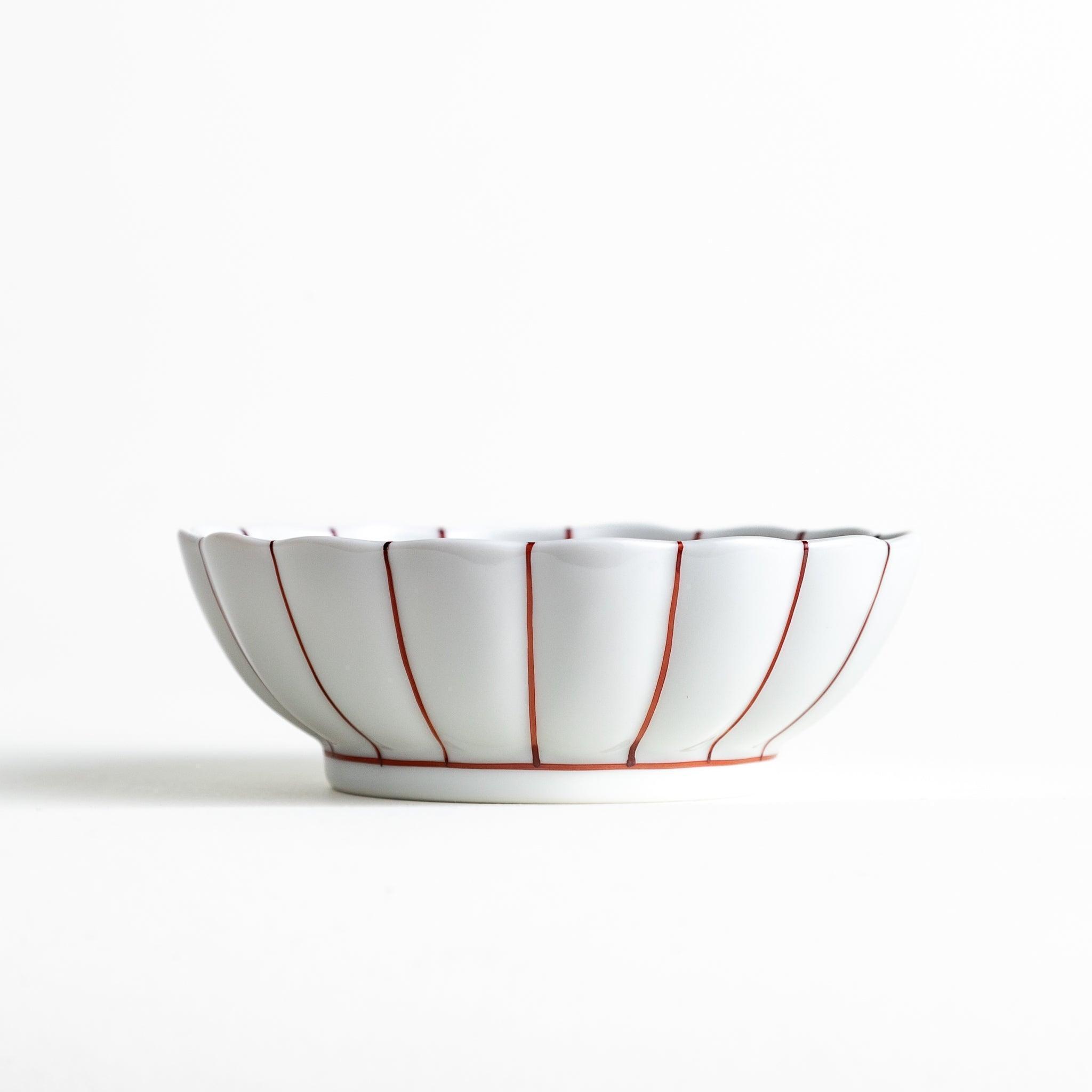 Premium Chrysanthemum Wave Dessert Bowl Set - Elegant Ceramic Serving Bowl for Ice Cream, Pudding & Fruit - Perfect for Parties, Home Dining & Gift Giving