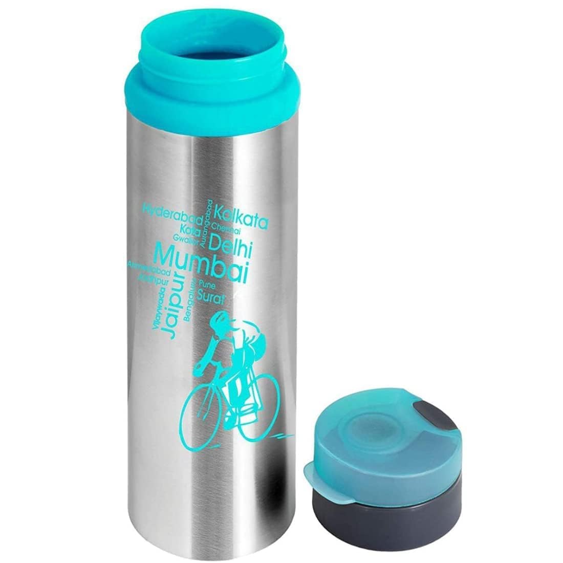 D ZOVAG Unbreakable 800ml BPA-Free Water Bottle with Leakproof Lid - Lightweight, Eco-Friendly, Dishwasher & Refrigerator Safe - Ideal for Gym, Hiking, Travel & Everyday Use (Pack of 1)