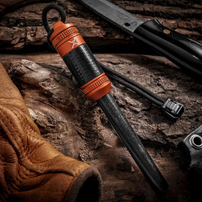 EXOTAC fireROD XL™ Firestarter - Waterproof & Windproof Survival Fire Starter Kit for Camping, Hiking, and Emergency Preparedness