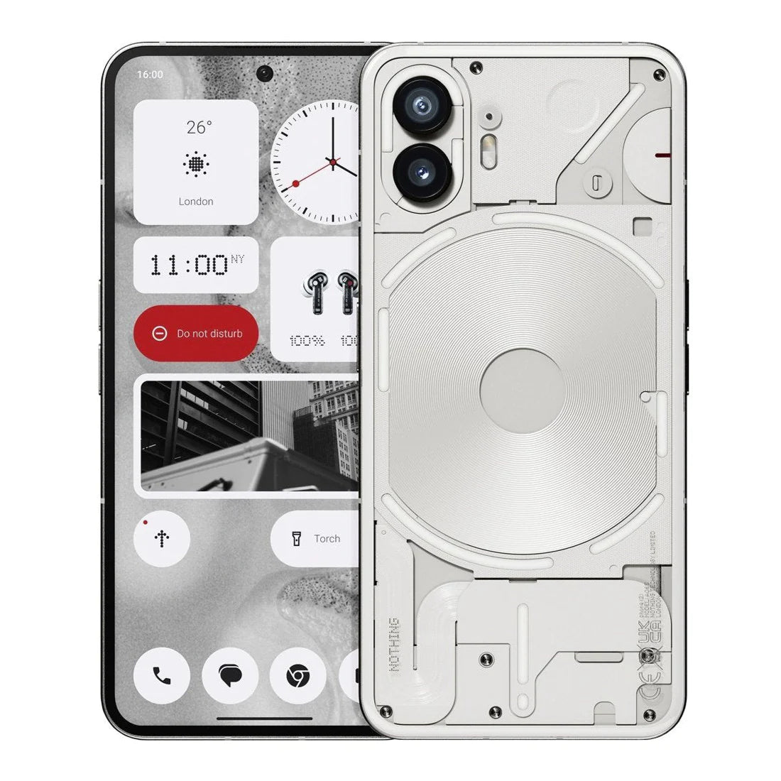 Nothing Phone (2) 128GB/256GB Unlocked Smartphone - 5G Dual SIM Global Version with Glyph Interface | Perfect for Travelers, Business Professionals & Tech Enthusiasts