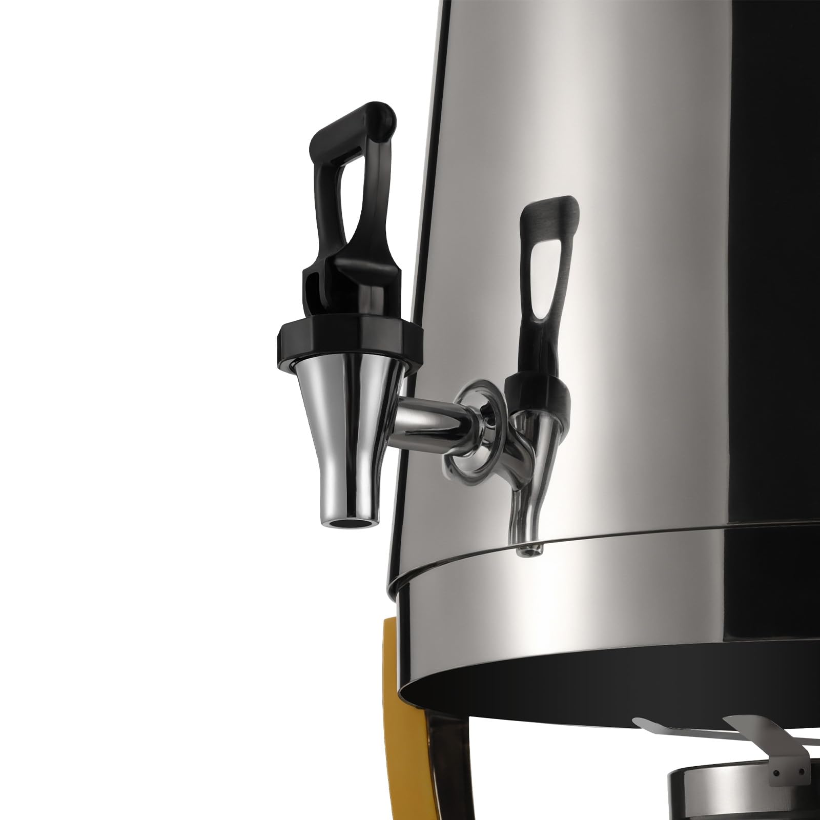 13L Stainless Steel Coffee Urn with Fuel Holder - Continuous Heating Beverage Dispenser for Hot & Cold Drinks - Perfect for Parties, Buffets, Catering (Gold Alcohol) - Ideal for Coffee, Tea, Hot Chocolate and Punch Serving at Events