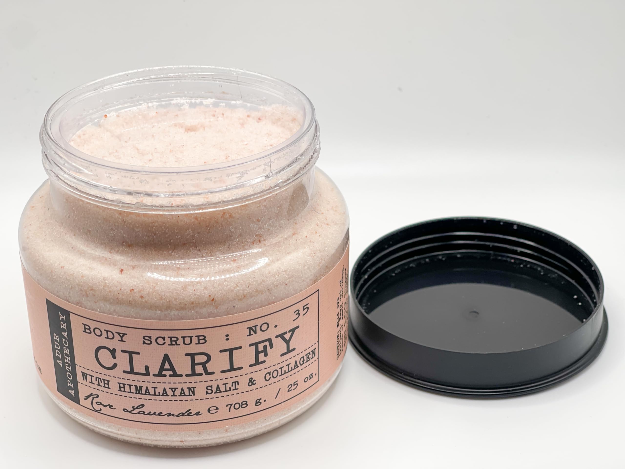 Himalayan Salt & Collagen Body Scrub with Rose Lavender - Exfoliating & Moisturizing 25 oz for Smooth Skin - Perfect for Spa Day & Self-Care Routine