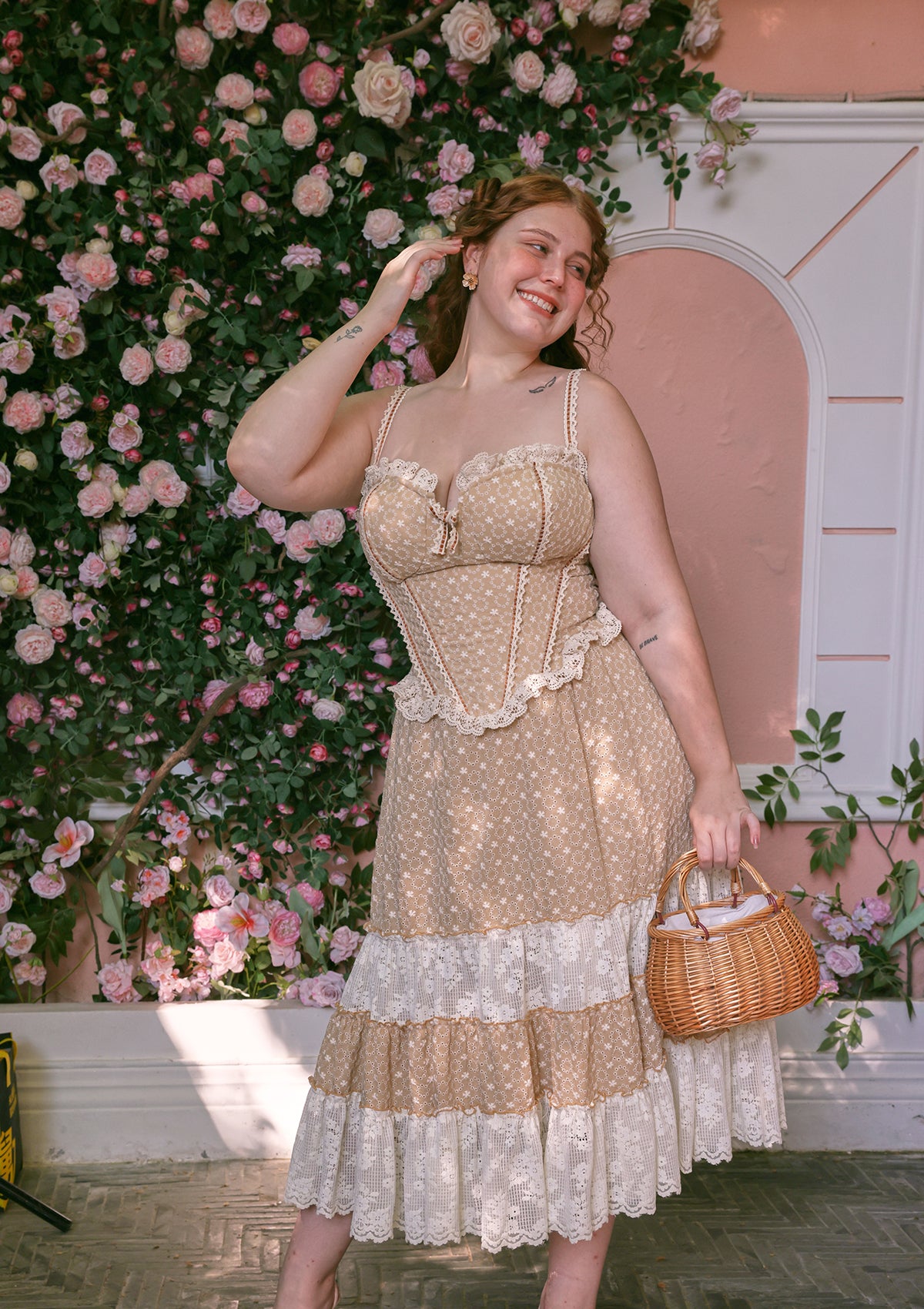 Miss Cinnamon Curve & Plus Corset Dress - Elegant Women's Bodycon Dress for Date Night, Party & Special Occasions