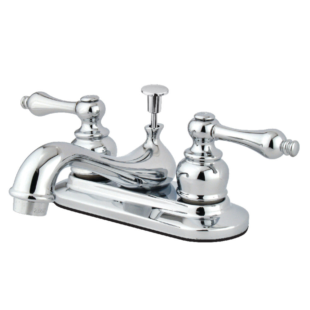 Kingston Brass KB602AL Restoration 4 Inch Centerset Bathroom Faucet - Vintage Style Sink Faucet for Bathroom Vanity, Perfect for Home Renovation & Classic Decor