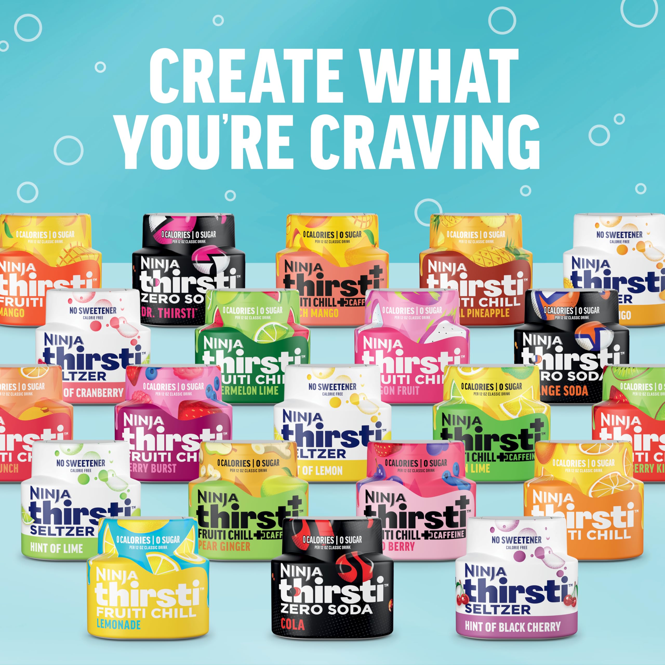 Ninja Thirsti Flavored Water Drops - Zero Soda Root Beer (3 Pack) | Classic Soda Flavors for Sparkling or Still Water | Zero Calories, Zero Sugar | Makes 17 (12oz) Drinks | Perfect for Hydration at Home, Office or Gym