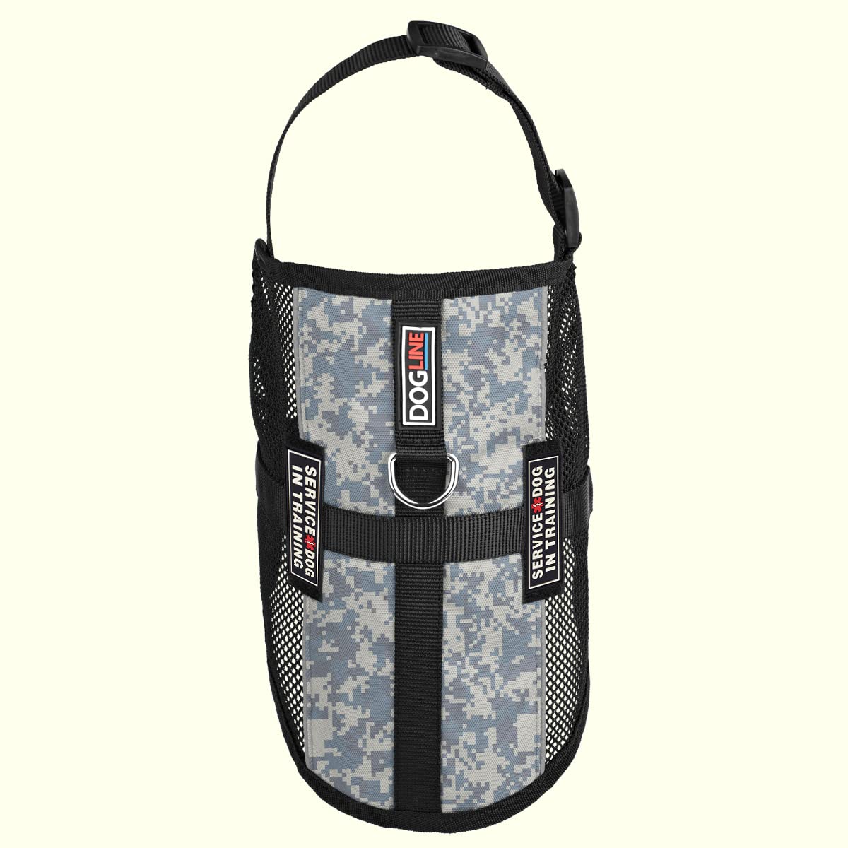 Dogline MaxAire Service Dog Vest with Removable Training Patches - Adjustable Reflective Harness for Small, Medium & Large Dogs (13-16