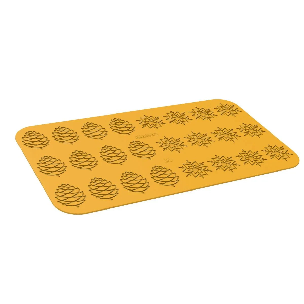 Silikomart Inverno 24-Cavity Silicone Mold for Winter-Themed Baking - Perfect for Holiday Cookies, Cakes, and Chocolate Desserts
