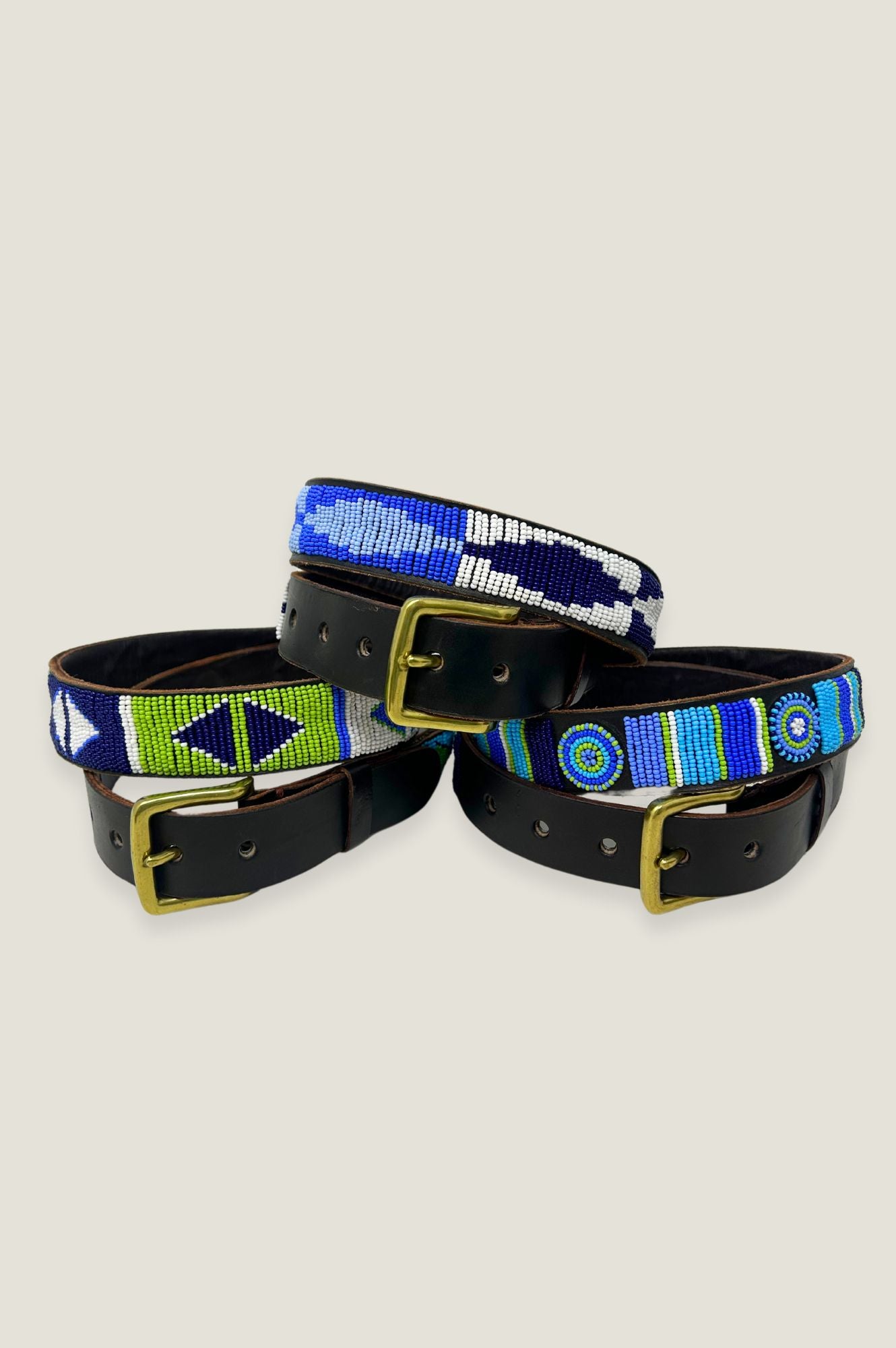 Unisex Toto Belt for Men & Women - Adjustable Turquoise Green Leather Strap | Perfect for Casual Wear, Jeans, and Boho Fashion Outfits