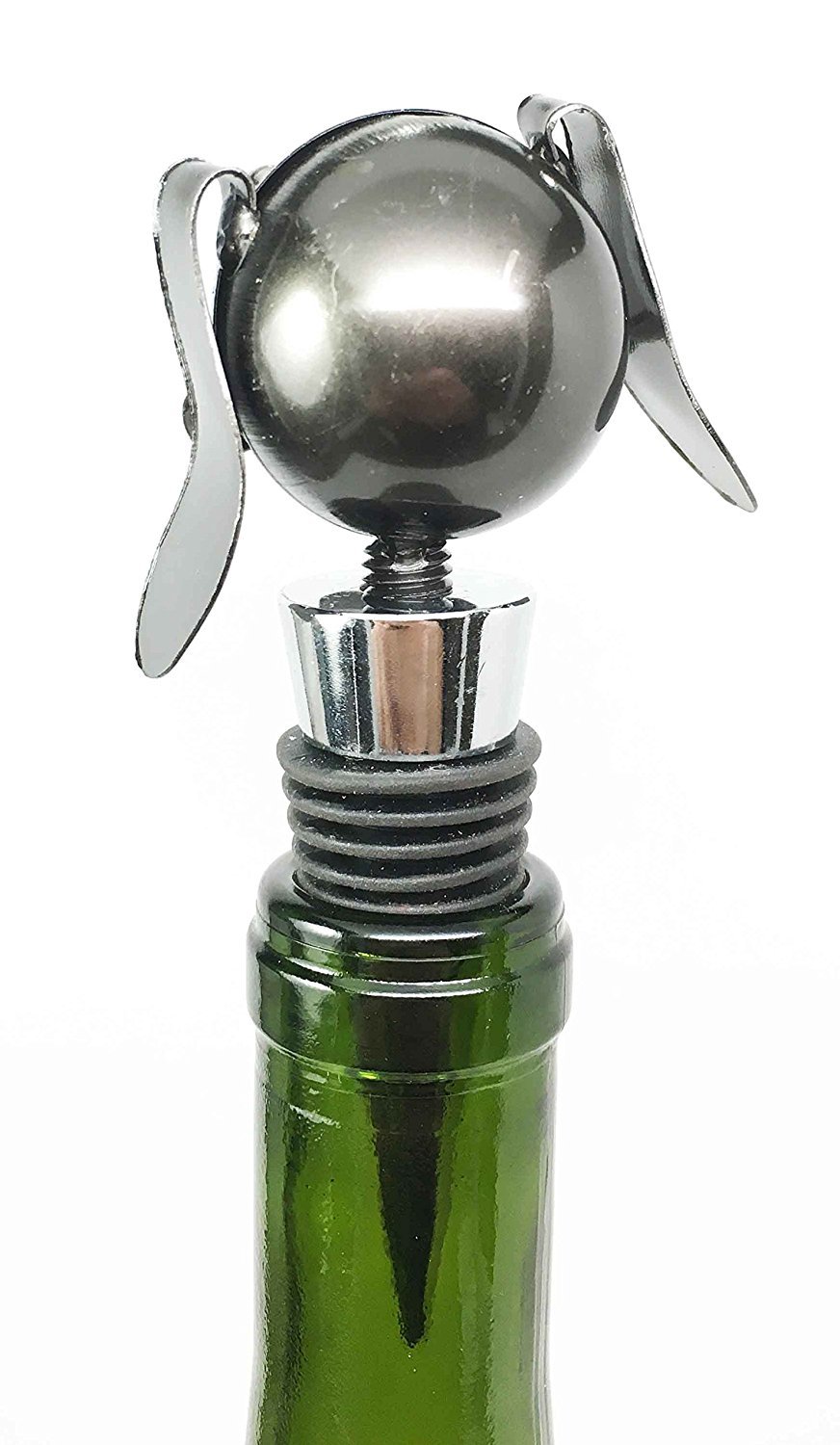 Beagle Dog Wine Bottle Stopper - Metal & Rubber Cork for Kitchen, Bar, Party Hosting - Perfect for Wine Lovers & Pet Owners (Gift Idea)