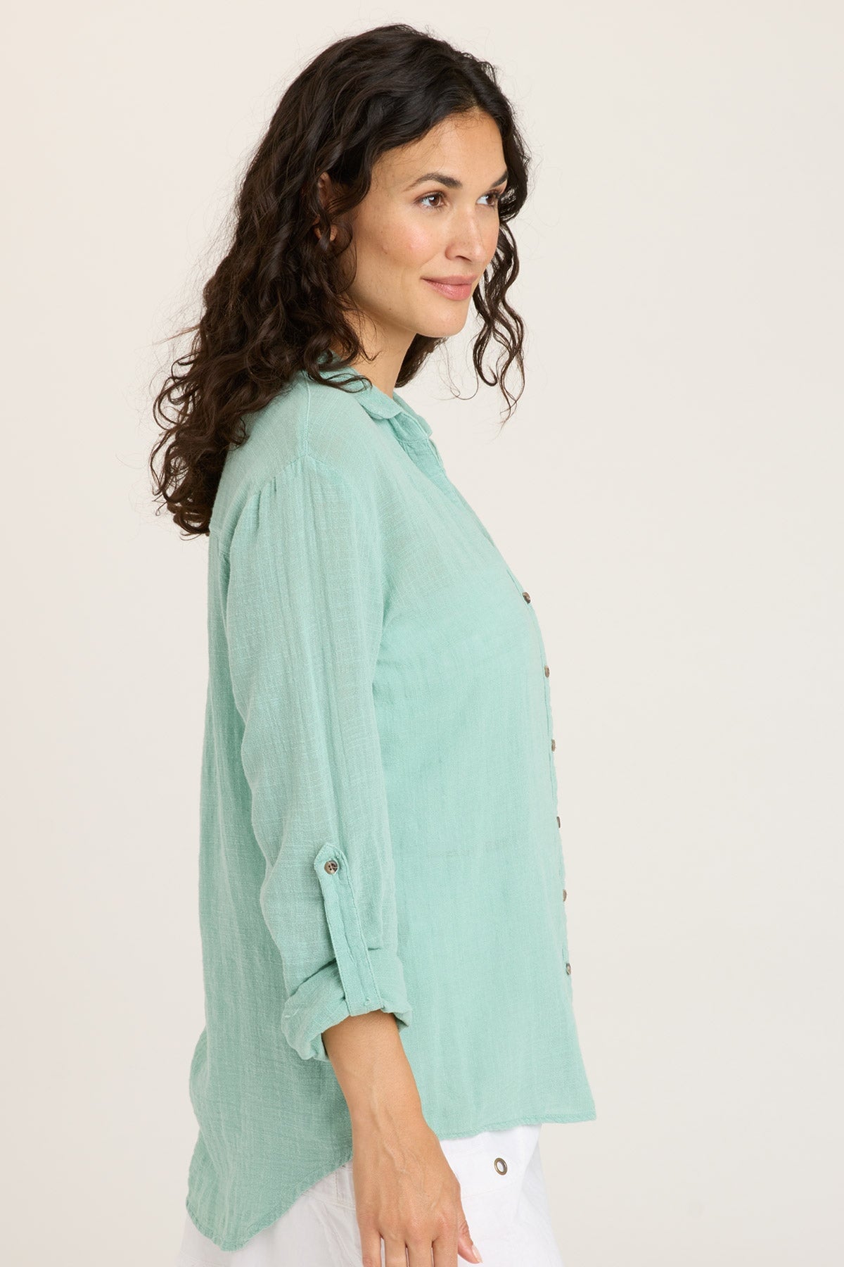 Stylish Porter Blouse with Aquifer Pigment - Perfect for Casual Outings, Office Wear & Special Occasions
