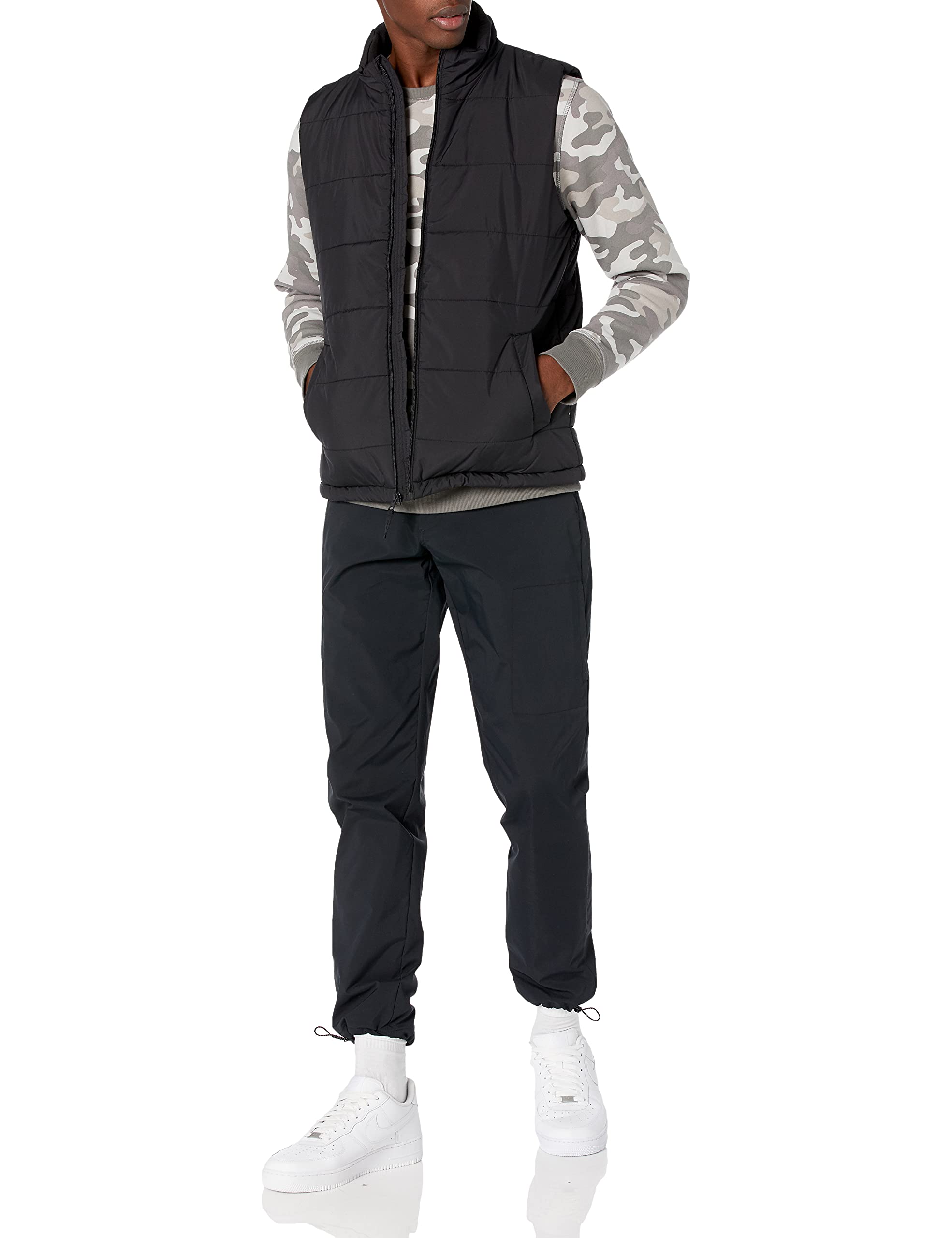Amazon Essentials Men's Midweight Puffer Vest - Lightweight Quilted Insulated Jacket for Outdoor Activities, Hiking & Casual Wear | Water-Resistant & Warm Winter Gear